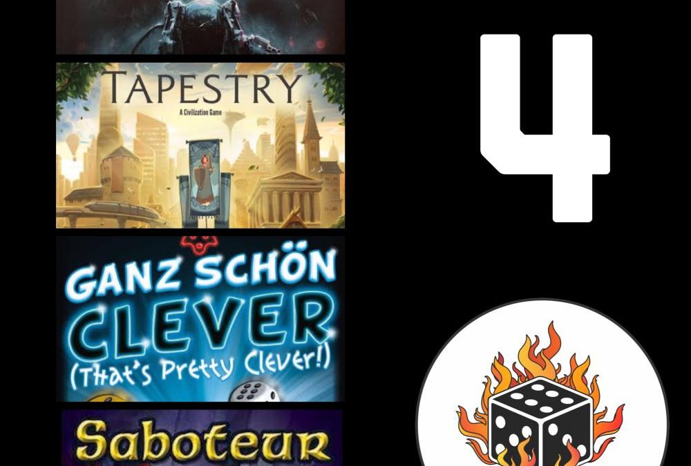 Saboteur, Ganz Schon Clever, Tapestry and Nemesis