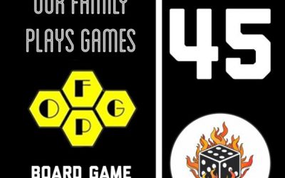 45 – Special guests Mik & Starla from Our Family Plays Games! Plus Towers of Arkhanos, Parks, The Isle of Cats, Forbidden Sky