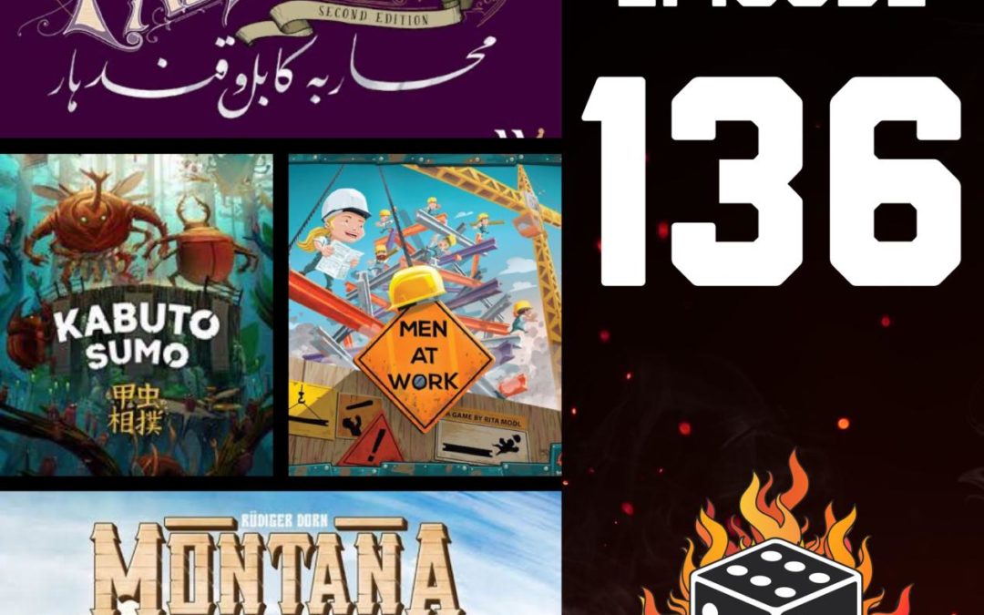 136: Kabuto Sumo, Pax Pamir 2nd Edition, Montana, Men at Work